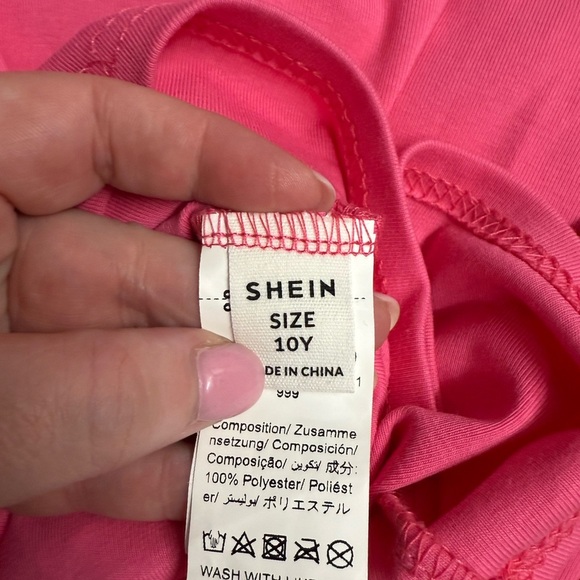Girls SHEIN Pink Blouse, sz 10Y - Picture 3 of 3